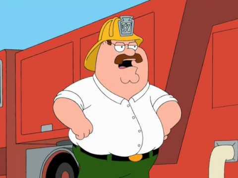 Peter Griffin Fireman Blank Meme Template