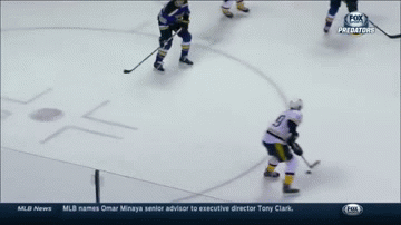 Mike Fisher scores with shot off back boards GIF