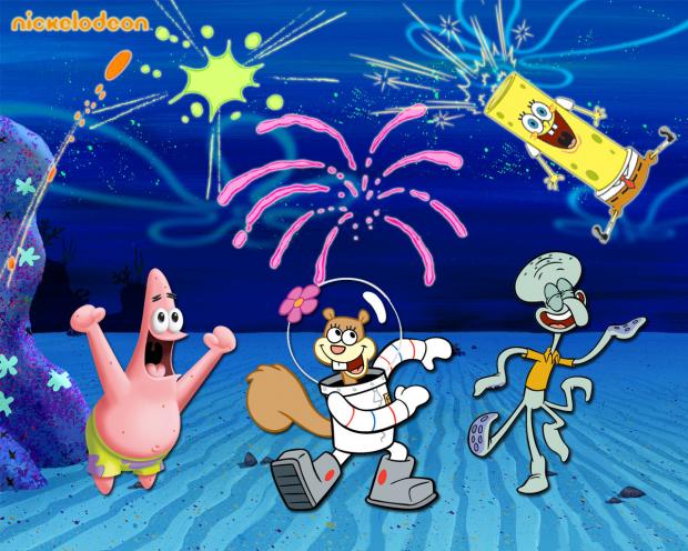 Spongebob party Blank Meme Template