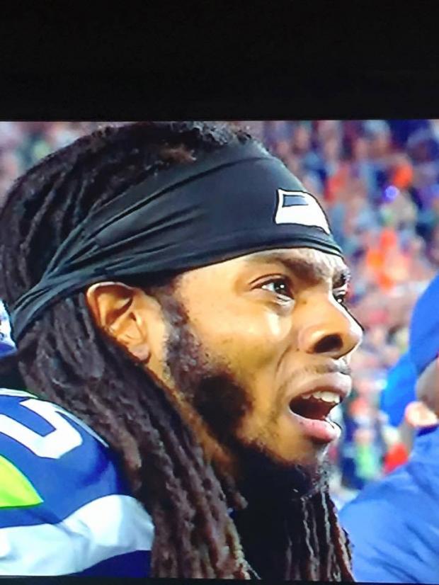 High Quality seahawks game face Blank Meme Template