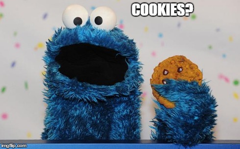 cookie monster | COOKIES? | image tagged in cookie monster | made w/ Imgflip meme maker