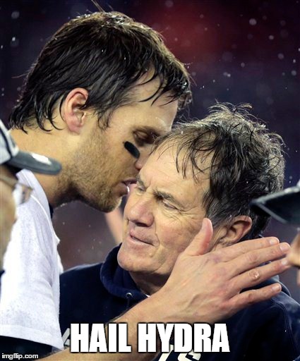 What Really Happened | HAIL HYDRA | image tagged in superbowl,hydra,football,tom brady | made w/ Imgflip meme maker