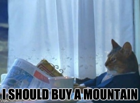 I Should Buy A Boat Cat Meme | I SHOULD BUY A MOUNTAIN | image tagged in memes,i should buy a boat cat | made w/ Imgflip meme maker