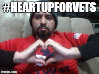 #HeartUpForVeterans | #HEARTUPFORVETS | image tagged in military,heart,love | made w/ Imgflip meme maker