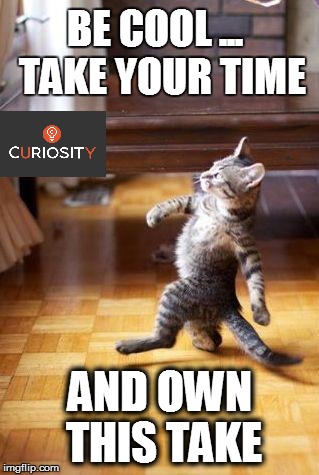 Boss Cat | BE COOL ... 
TAKE YOUR TIME AND OWN THIS TAKE | image tagged in boss cat | made w/ Imgflip meme maker
