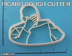 picard-dough-cutter | PICARD DOUGH CUTTER | image tagged in captain picard facepalm,picard wtf,cookie,cutter,dough,cooking | made w/ Imgflip meme maker