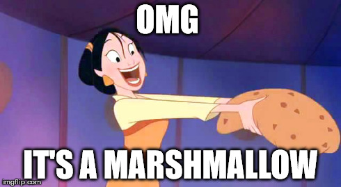 OMG IT'S A MARSHMALLOW | image tagged in mulan | made w/ Imgflip meme maker