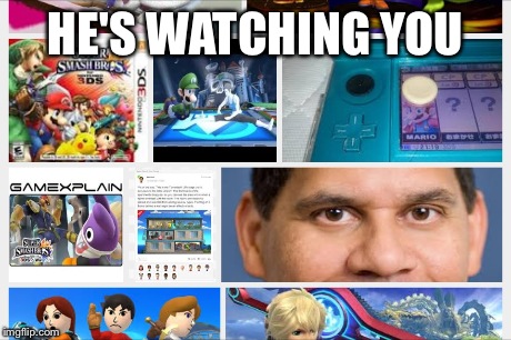 I see you | HE'S WATCHING YOU | image tagged in funny,nintendo | made w/ Imgflip meme maker