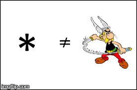 * ≠ Astérix | image tagged in comics/cartoons | made w/ Imgflip meme maker