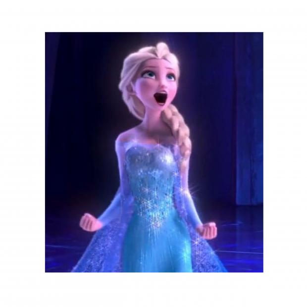 High Quality Excited Elsa Blank Meme Template