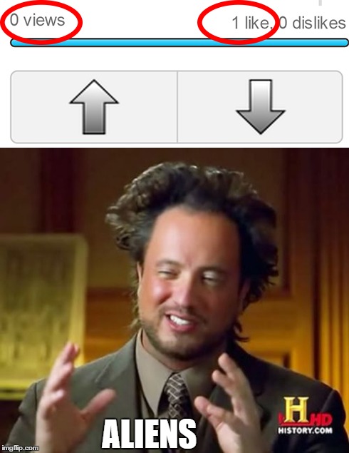 0 views 1 like | ALIENS | image tagged in ancient aliens,imgflip | made w/ Imgflip meme maker
