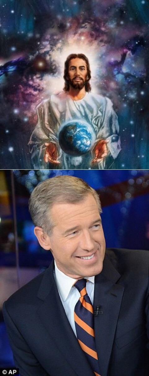 Let there be Brian Williams  Blank Meme Template