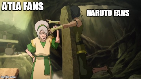 ATLA FANS NARUTO FANS | image tagged in death,battle,gaara,toph,lol,avatar the last airbender | made w/ Imgflip meme maker