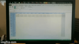 Excel 2013 dance nightmare | image tagged in gifs | made w/ Imgflip video-to-gif maker