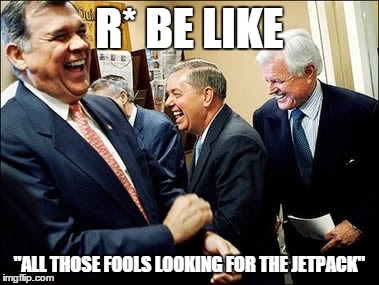 Men Laughing Meme | R* BE LIKE "ALL THOSE FOOLS LOOKING FOR THE JETPACK" | image tagged in memes,men laughing | made w/ Imgflip meme maker