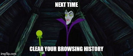 NEXT TIME CLEAR YOUR BROWSING HISTORY | image tagged in next time | made w/ Imgflip meme maker