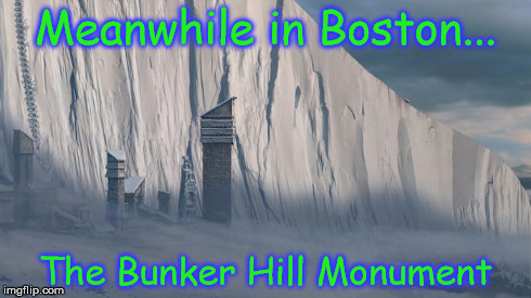 Meanwhile in Boston... The Bunker Hill Monument | image tagged in meanwhile bunker hill monumentthe wall,meanwhile in,winter,boston | made w/ Imgflip meme maker