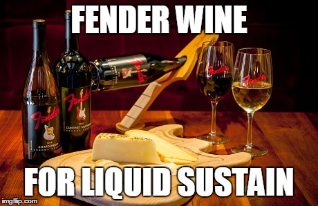 FENDER WINE FOR LIQUID SUSTAIN | made w/ Imgflip meme maker