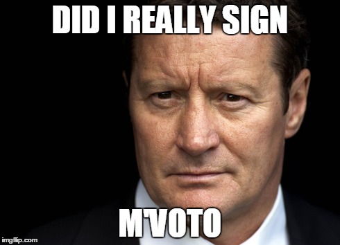 DID I REALLY SIGN M'VOTO | made w/ Imgflip meme maker