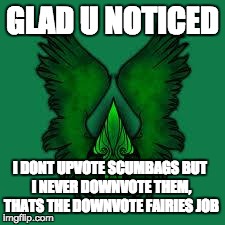 imgflip unite! | GLAD U NOTICED I DONT UPVOTE SCUMBAGS
BUT I NEVER DOWNVOTE THEM, THATS THE DOWNVOTE FAIRIES JOB | image tagged in imgflip unite | made w/ Imgflip meme maker