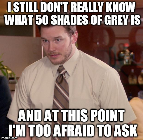 Afraid To Ask Andy | I STILL DON'T REALLY KNOW WHAT 50 SHADES OF GREY IS AND AT THIS POINT I'M TOO AFRAID TO ASK | image tagged in memes,afraid to ask andy | made w/ Imgflip meme maker