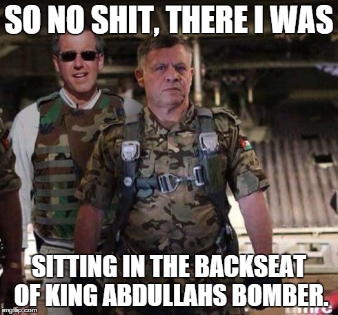 SO NO SHIT, THERE I WAS SITTING IN THE BACKSEAT OF KING ABDULLAHS BOMBER. | image tagged in brian abdullah,brian williams | made w/ Imgflip meme maker