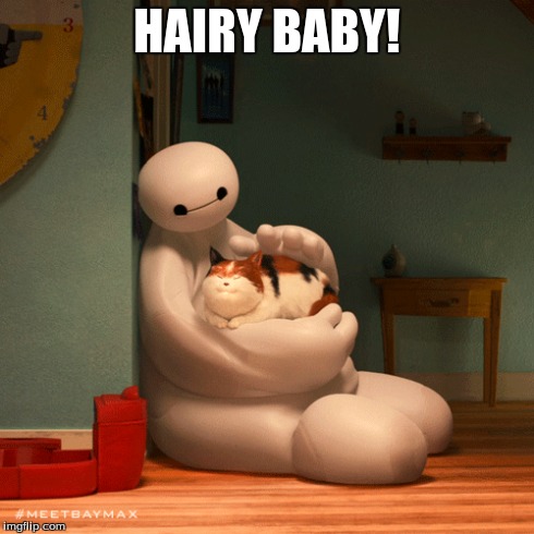 big hero 6: "hairy baby!" | HAIRY BABY! | image tagged in big hero 6,memes,funny memes,funny,comedy,too funny | made w/ Imgflip meme maker