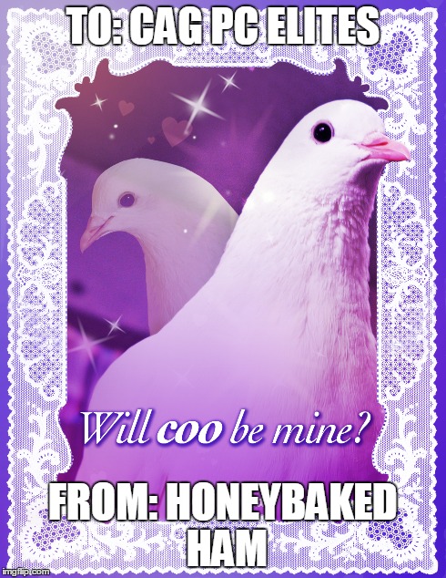 TO: CAG PC ELITES FROM: HONEYBAKED HAM | made w/ Imgflip meme maker