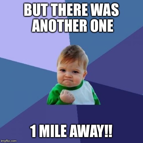 Success Kid Meme | BUT THERE WAS ANOTHER ONE 1 MILE AWAY!! | image tagged in memes,success kid,AdviceAnimals | made w/ Imgflip meme maker