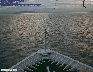 Kota Kinabalu Approach From Crystal Symphony | image tagged in gifs,random | made w/ Imgflip images-to-gif maker