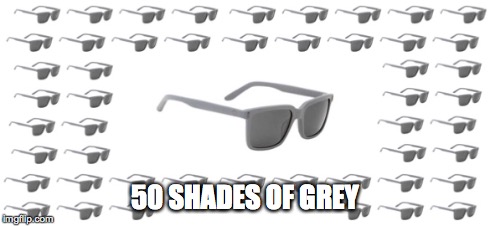 50 Shades Of Grey | 50 SHADES OF GREY | image tagged in 50 shades of grey,50 shades,parody,puns,bad pun | made w/ Imgflip meme maker