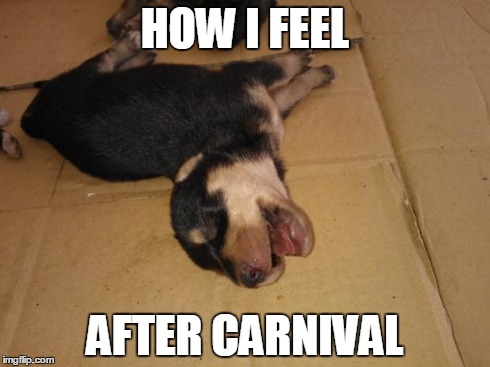 HOW I FEEL AFTER CARNIVAL | image tagged in turnt up | made w/ Imgflip meme maker