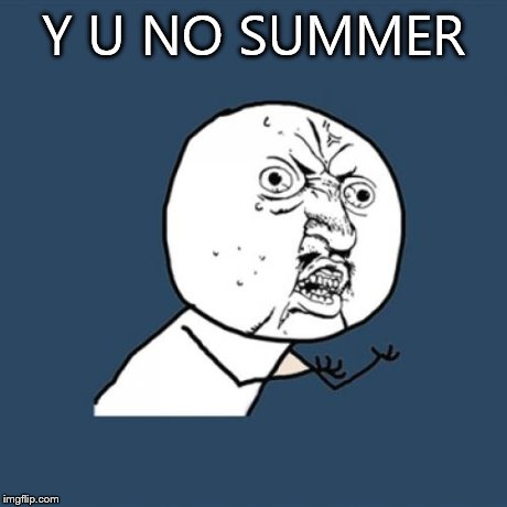 Y U No Meme | Y U NO SUMMER | image tagged in memes,y u no | made w/ Imgflip meme maker
