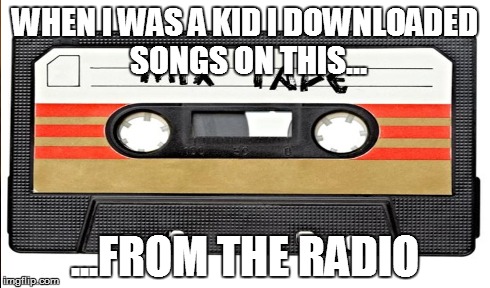Nostalgia | WHEN I WAS A KID I DOWNLOADED SONGS ON THIS... ...FROM THE RADIO | image tagged in nostalgia,1990's,1980's,old school,90's,80's | made w/ Imgflip meme maker