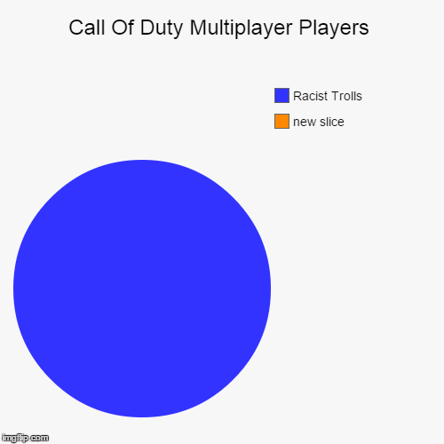 Call Of Duty Multiplayer Players | image tagged in funny,pie charts,trolls,call of duty,call of duty advanced warfare,advanced warfare | made w/ Imgflip chart maker