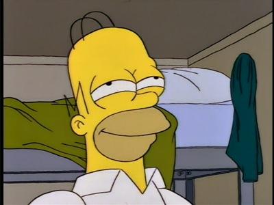Homer satisfied Blank Meme Template
