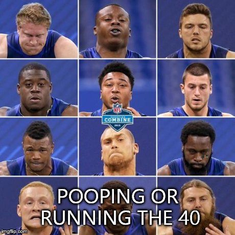 POOPING OR RUNNING THE 40 | image tagged in football | made w/ Imgflip meme maker