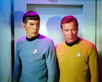 Kirk and spock Blank Meme Template