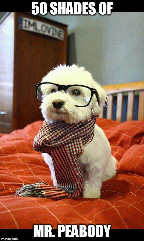 Intelligent Dog | 50 SHADES OF MR. PEABODY | image tagged in memes,intelligent dog,50 shades,mr peabody | made w/ Imgflip meme maker