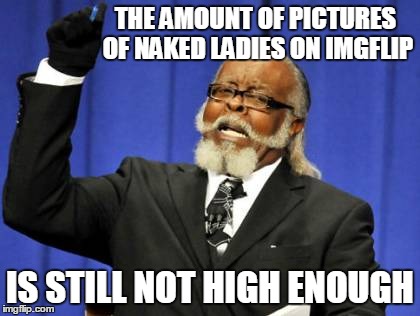 So I guess this is a thing that's happening now... | THE AMOUNT OF PICTURES OF NAKED LADIES ON IMGFLIP IS STILL NOT HIGH ENOUGH | image tagged in memes,too damn high,imgflip,comments,spammers,trolls | made w/ Imgflip meme maker