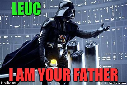Darth Vader | LEUC I AM YOUR FATHER | image tagged in darth vader | made w/ Imgflip meme maker