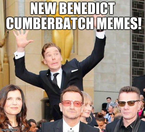 Benedict Cumberbatch U2 photobomb | NEW BENEDICT CUMBERBATCH MEMES! | image tagged in benedict cumberbatch | made w/ Imgflip meme maker