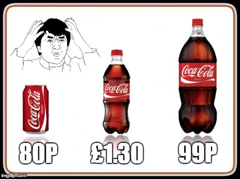 Coca Cola Prices In The UK | 80P £1.30 99P | image tagged in coke bottles,uk,coca cola,coke,logic,fizzy drinks | made w/ Imgflip meme maker
