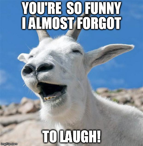 Laughing Goat Meme - Imgflip