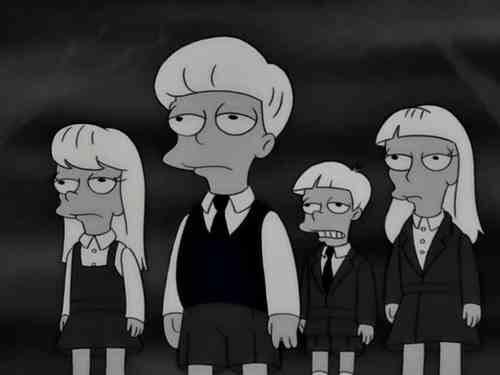 High Quality simpsons children of the damned Blank Meme Template