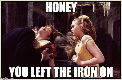 Dracula does not iron | HONEY YOU LEFT THE IRON ON | image tagged in pimp dracula,dracula,christopher lee,hammer horror,honey,bros | made w/ Imgflip meme maker