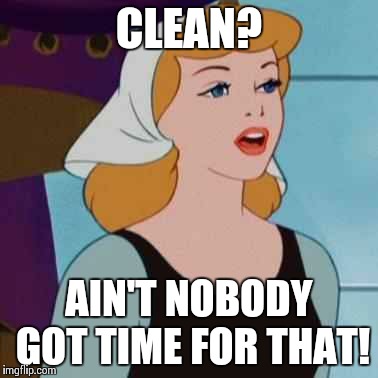 CLEAN? AIN'T NOBODY GOT TIME FOR THAT! | image tagged in ain't got time for that | made w/ Imgflip meme maker