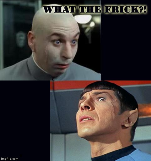 Dr. Evil and Dr. Spock | . | image tagged in dr evil and dr spock | made w/ Imgflip meme maker