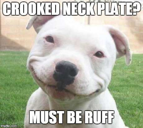 CROOKED NECK PLATE? MUST BE RUFF | made w/ Imgflip meme maker