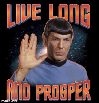 RIP Spock | image tagged in star trek | made w/ Imgflip meme maker